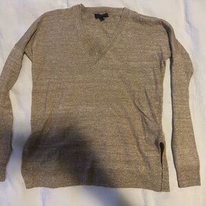 J. Crew Merino Wool/Linen V Neck Sweater